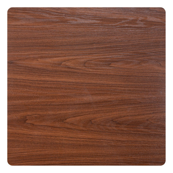 HomeRoots 24" Modern Brown and Black Square Bar Table - Stylish, Durable Design for Home or Hospitality Use 668821