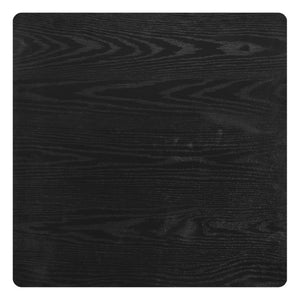 HomeRoots 24" Modern Black Wood and Steel Square Bar Table - Space-Saving Design for Home & Hospitality Use 668822