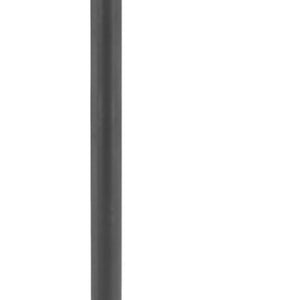 HomeRoots 24" Chic Gray and Black Faux Terrazzo Bar Table with Sturdy Steel Base for Modern Spaces 668829