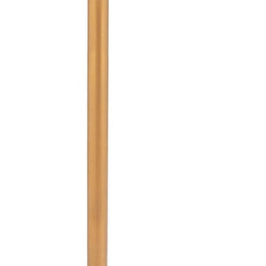 HomeRoots 24" Beige Faux Terrazzo Bar Table with Gold Steel Base - Modern High-Top Design for Stylish Spaces 668831