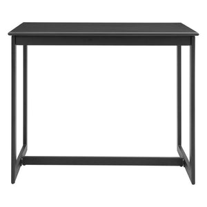 HomeRoots 51" Black Aluminum High-Top Outdoor Bar Table - Stylish, Durable, Weather-Resistant for Any Setting 668837