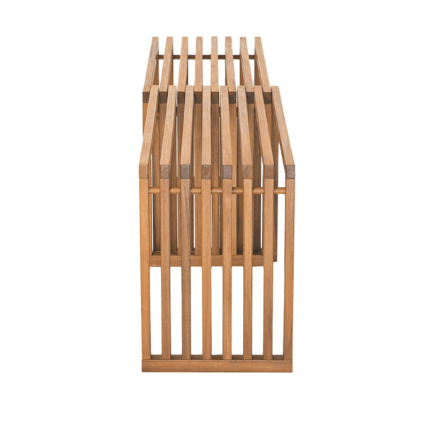 HomeRoots 54" Natural Acacia Wood Extendable Bench - Stylish, Versatile Seating for Indoor & Outdoor Use 668842