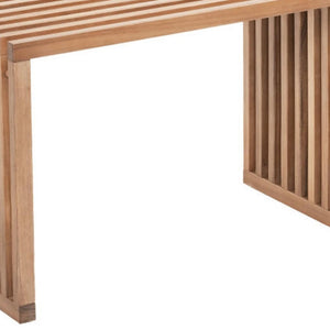 HomeRoots 54" Natural Acacia Wood Extendable Bench - Stylish, Versatile Seating for Indoor & Outdoor Use 668842