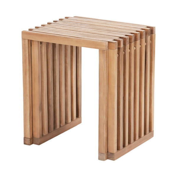 HomeRoots 27" Natural Solid Wood Adjustable Bench - Versatile Acacia Seating for Indoor & Outdoor Spaces 668843