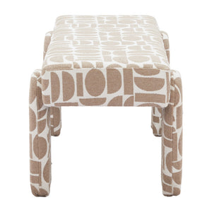 HomeRoots 40" Upholstered Bench - Modern Fabric Seating for Entryway, Hallway, or Laundry Room Utility & Style 668852