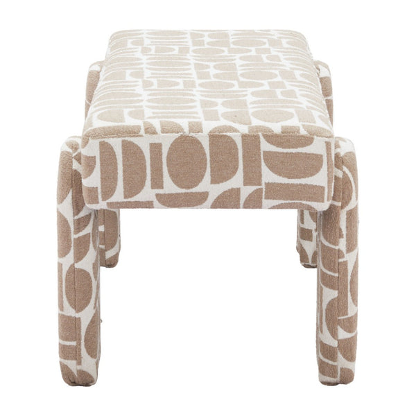 HomeRoots 40" Upholstered Bench - Modern Fabric Seating for Entryway, Hallway, or Laundry Room Utility & Style 668852