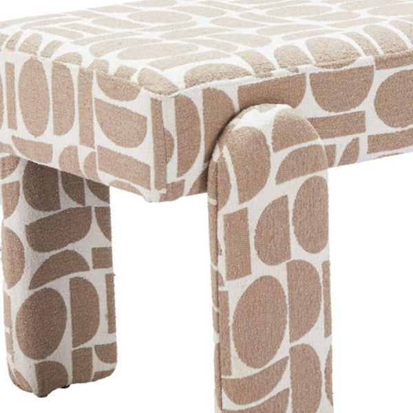 HomeRoots 40" Upholstered Bench - Modern Fabric Seating for Entryway, Hallway, or Laundry Room Utility & Style 668852