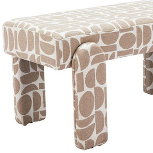 HomeRoots 40" Upholstered Bench - Modern Fabric Seating for Entryway, Hallway, or Laundry Room Utility & Style 668852