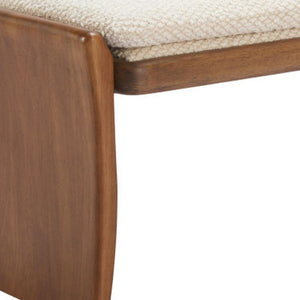 HomeRoots 48" Upholstered Bench in Beige and Brown – Stylish Seating for Entryways, Hallways & More! 668860