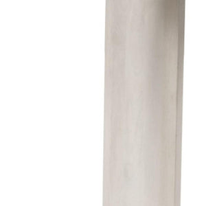 HomeRoots 58" White Solid Wood Oval Console Table – Versatile Entryway, Living Room, and Bedroom Accent Piece 668866