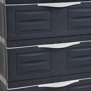 HomeRoots 30" Dark Gray Heavy-Duty Utility Cabinet with 3 Drawers – Ideal for Organizing Tools & Supplies! 668938