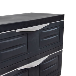 HomeRoots 30" Dark Gray Heavy-Duty Utility Cabinet with 3 Drawers – Ideal for Organizing Tools & Supplies! 668938