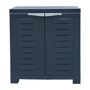 HomeRoots 26" Dark Gray Heavy Duty Utility Cabinet - Stylish Storage Solution for Clutter-Free Spaces! 668939