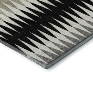 HomeRoots 8' X 10' Washable Striped Area Rug with UV Protection – Durable, Stain-Resistant Design for All Spaces 668956