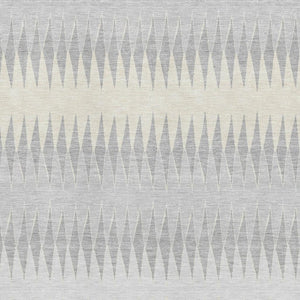 HomeRoots 5' X 8' Washable Silver Ivory Gray Striped Area Rug - Durable, Stain-Resistant & UV Protected! 668996