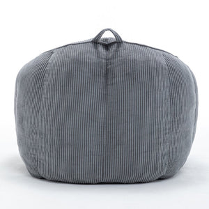 English Elm Giant Corduroy Bean Bag with Armrests Shredded Foam Lounge Chair for Living Room Dark Gray W2200P442623