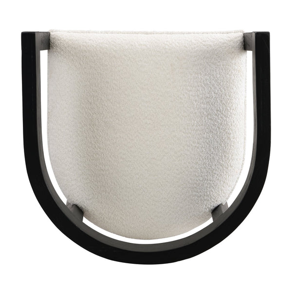 English Elm Christopher Knight Home® - Rubberwood Counter Stool Set of 2 with Upholstered U-Shaped Seats, Cutout Barrel Back, Eco Wood Finish Beige+Black N771P197028H