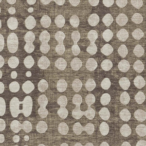 HomeRoots 8' X 10' Cozy Brown & Beige Polka Dot Washable Area Rug with UV Protection for Family Homes 669100
