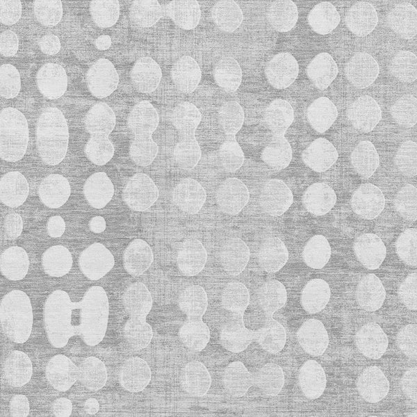 HomeRoots 5' X 8' Washable Gray and Ivory Polka Dot Area Rug - UV Protected, Soft, Durable, Perfect for Families 669116