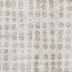 HomeRoots 8' X 10' Washable Ivory & Beige Polka Dot Area Rug with UV Protection for Homes with Kids & Pets 669124