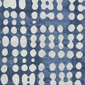 HomeRoots 10' X 14' Navy Blue & Ivory Polka Dot Washable Area Rug - Stylish, Durable & UV Protected for Homes 669132
