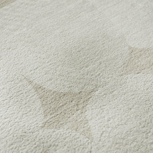 HomeRoots 8' X 10' Beige and Ivory Washable Area Rug - Abstract Geometric Design with UV Protection & Durability 669160