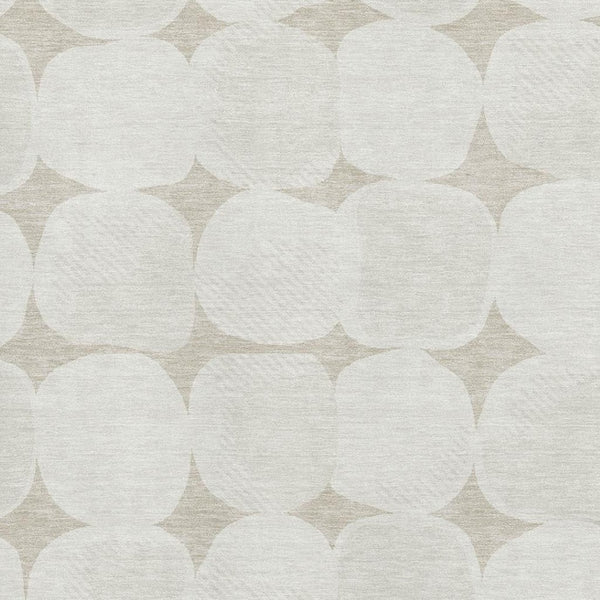 HomeRoots 9' X 12' Beige And Ivory Abstract Geometric Washable Area Rug - Durable, UV Protected & Stylish 669161