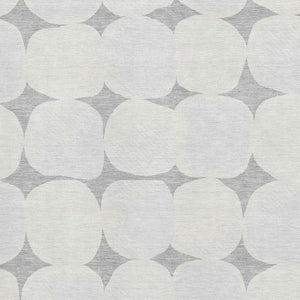 HomeRoots 5' X 8' Gray And Ivory Abstract Geometric Area Rug - Washable, Stain Resistant & UV Protected Rug 669188