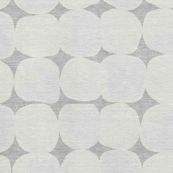 HomeRoots 5' X 8' Gray And Ivory Abstract Geometric Area Rug - Washable, Stain Resistant & UV Protected Rug 669188