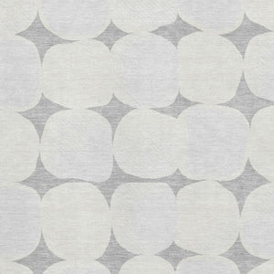 HomeRoots 8' X 10' Gray and Ivory Abstract Geometric Area Rug - Washable, UV Protected, Durable Design for Homes 669190