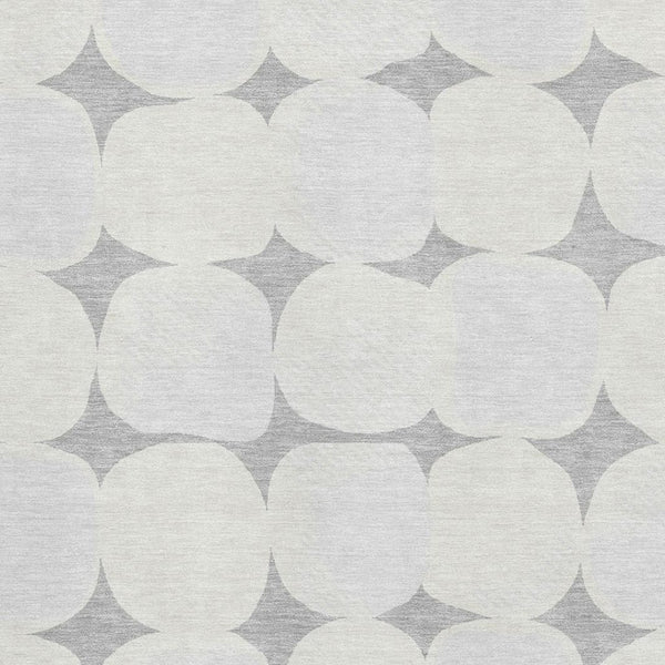 HomeRoots 8' X 10' Gray and Ivory Abstract Geometric Area Rug - Washable, UV Protected, Durable Design for Homes 669190