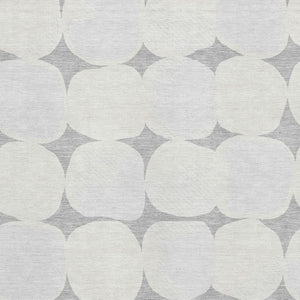 HomeRoots 9' X 12' Gray & Ivory Abstract Geometric Area Rug - Stain-Resistant, UV Protected, Modern Style 669191