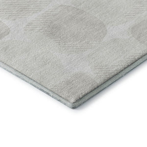 HomeRoots 8' X 10' Abstract Geometric Ivory and Beige Area Rug - Washable, UV-Protected, Stain-Resistant Design 669202