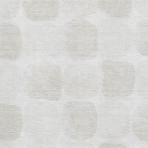 HomeRoots 8' X 10' Abstract Geometric Ivory and Beige Area Rug - Washable, UV-Protected, Stain-Resistant Design 669202