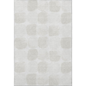 HomeRoots 10' X 14' Ivory and Beige Abstract Geometric Area Rug - Washable, Stain-Resistant, UV Protected! 669204