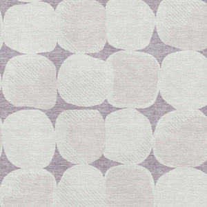 HomeRoots 10' X 14' Modern Lavender & Ivory Geometric Area Rug - Washable, Stain-Resistant, UV Protected Design 669210