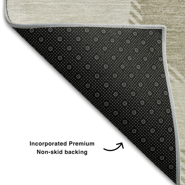 HomeRoots 8' X 10' Versatile Taupe and Beige Abstract Geometric Area Rug with UV Protection & Easy Care 669238