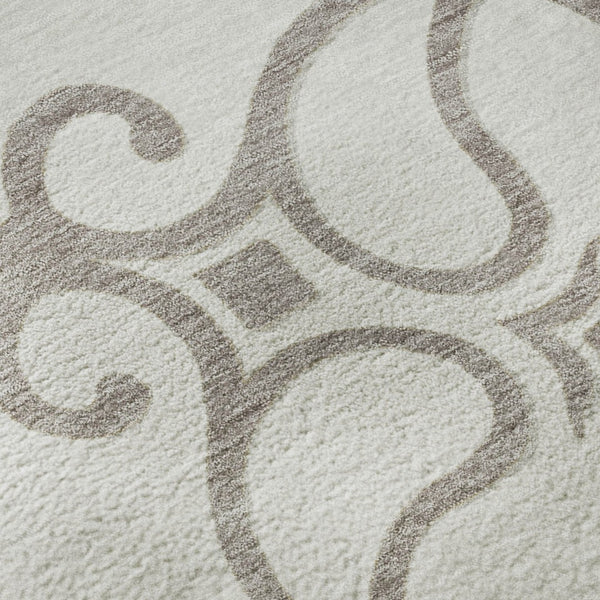 HomeRoots 8' X 10' Elegant Floral Medallion Washable Area Rug with UV Protection for Timeless Home Décor 669526