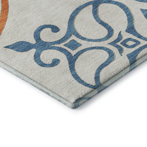 HomeRoots 8' X 10' Floral Medallion Washable Area Rug with UV Protection - Durable, Soft, and Stylish Decor! 669574