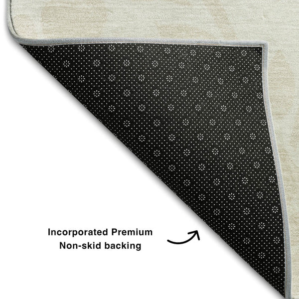 HomeRoots 10' Ivory & Beige Floral Area Rug - Durable, Washable, UV-Protected for High-Traffic Spaces! 669618