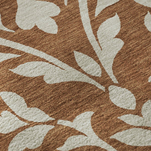 HomeRoots 8' X 10' Washable Floral Area Rug with UV Protection - Durable, Stain-Resistant, Ideal for Busy Homes 669634