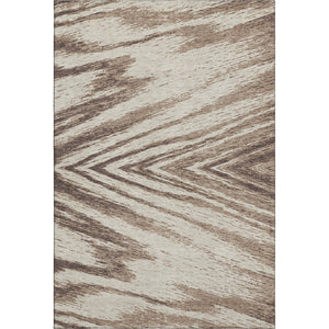 HomeRoots 8' X 10' Abstract Brown and Beige Washable Area Rug with UV Protection for Modern Living Spaces 669694