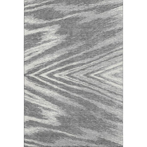 HomeRoots 10' X 14' Modern Gray & Ivory Abstract Area Rug - Washable, UV Protected, Perfect for Active Homes 669702