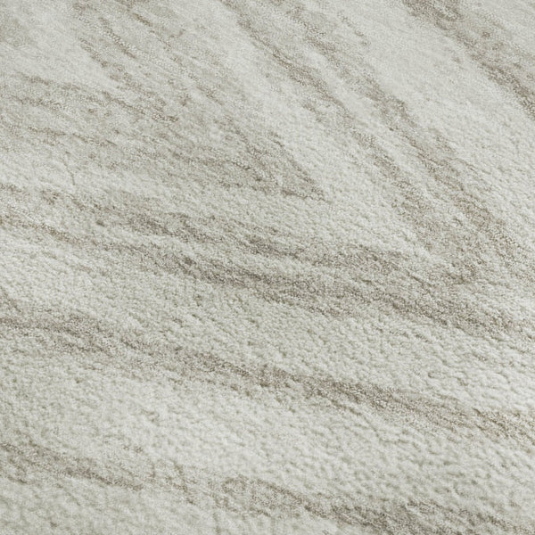 HomeRoots 5' X 8' Ivory and Beige Abstract Area Rug - Washable, UV Protected, Durable for High-Traffic Spaces 669704
