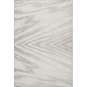 HomeRoots 10' X 14' Abstract Ivory and Beige Washable Area Rug with UV Protection for Modern Living Spaces 669708