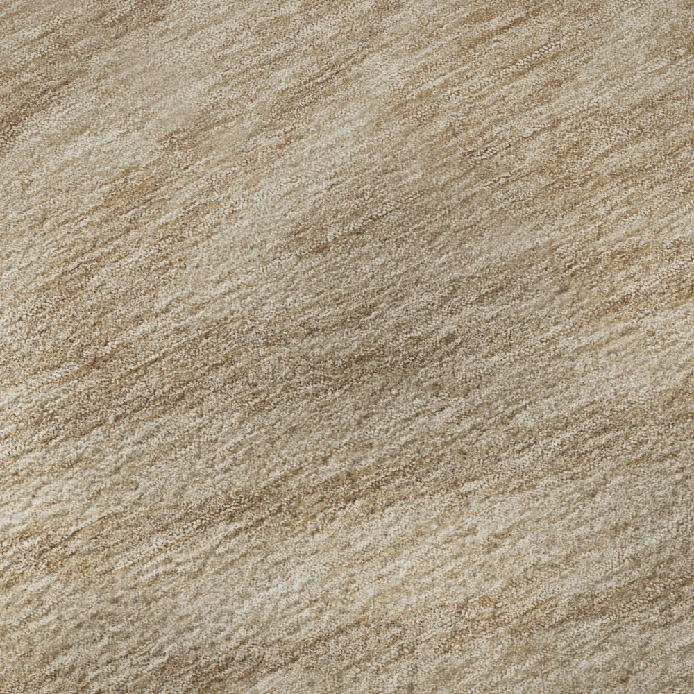 HomeRoots 5' X 8' Khaki And Beige Abstract Area Rug - Durable, Stain Resistant, UV Protected for High-Traffic Spaces 669710