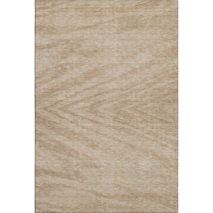 HomeRoots 9' X 12' Khaki & Beige Abstract Washable Area Rug - Durable, UV Protected, Modern Design for Homes 669713