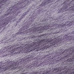 HomeRoots 8' Purple and Lavender Abstract Round Rug - Washable, UV Protected, Non-Slip, Ideal for Homes! 669729