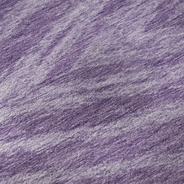 HomeRoots 8' Purple and Lavender Abstract Round Rug - Washable, UV Protected, Non-Slip, Ideal for Homes! 669729
