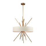 Xenia 25'' Wide 5-Light Chandelier - Matte Gold 66973/5 Elk Lighting